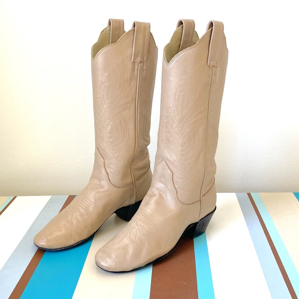 Evenin’ Star Tan Country Western Competition Dance Boots Women’s Size 6